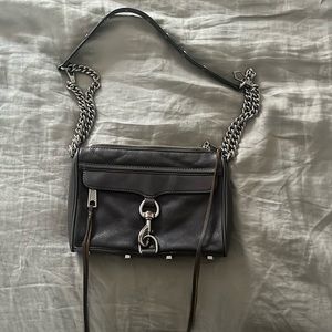 Rebecca Minkoff - gray mini Mac crossbody bag